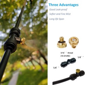 Pulvérisateur électrique pré-assemblé de 20 à 60 pieds Système de brumisation <span class=keywords><strong>pour</strong></span> jardin, <span class=keywords><strong>terrasse</strong></span>, <span class=keywords><strong>terrasse</strong></span>, micro-pompe automatique <span class=keywords><strong>pour</strong></span> arrosage et humidification - Product Image 5