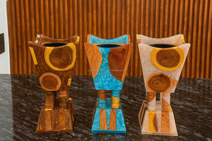 Quemador Bakhoor de madera de resina hecho a mano, una mezcla perfecta de artesanía natural y felicidad aromática de la India - Product Image 6