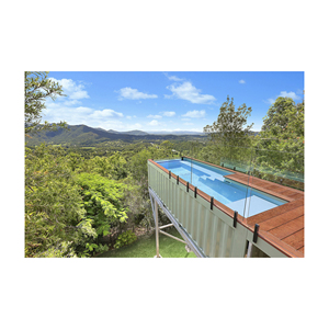 Piscine de luxe en conteneur de 20 pieds avec parois vitrées, piscine en conteneur de type « peau de poisson », piscines extérieures - Product Image 6