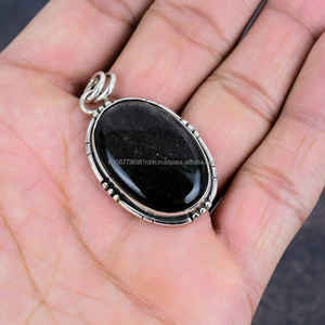 Elegante colgante hecho a mano de Plata de Ley 925, Natural piedra preciosa, regalo de joyería para esposa, colgantes y dijes finos - Product Image 3