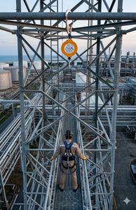 Línea de Vida Autorretráctil CE SRL-10M con Resistencia a la Rotura de 12kN y Fuerza Dinámica Máxima de 6kN, Fabricada en Taiwán - Product Image 3