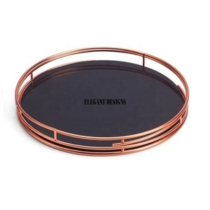 Bandeja de servicio de mármol de diseño tradicional de calidad superior Plato de servicio decorativo Artículos de hotel y restaurante Bandeja de servicio de mármol - Product Image 5