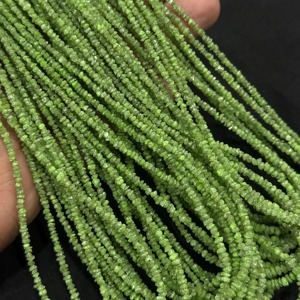 Perles de diamant vert naturel non taillées de 16 pouces, perles de diamant vert brut, copeaux de diamant vert, pépites de diamant vert brut sans conflit - Product Image 4