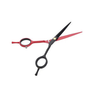 Ciseaux de barbier professionnels en acier inoxydable de 6,5 pouces, design bicolore, pliables, légers, à bord tranchant, outil de coiffure pour salon et maison - Product Image 1