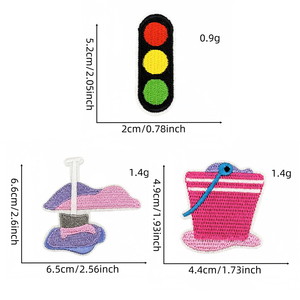 ชุดป้ายปักลายธีมก่อสร้างแบบกำหนดเองสำหรับเสื้อผ้าเด็กและกระเป๋า - Product Image 2