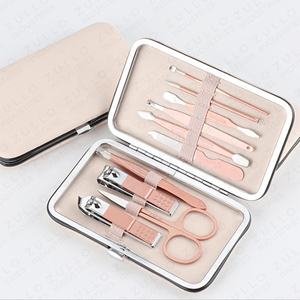 Professional Nail Clipper <b>Set</b> Women Beauty Grooming Tools OEM Wholesale Rose Gold Stainless Steel Manicure <b>Pedicure</b> Kit - Product Image 6