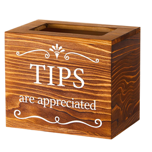 Handcrafted Wooden Tip Jar & Donation Bucket, Rustic Cash Box & <b>Coin</b> Storage Container For Bartenders, Musicians From Vietnam - Product Image 1