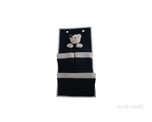 Anne Home - Bear 3-Pocket Wall Hanger - Set of 2 Hanging Organizer for Kids Room Bedroom <b>Storage</b> 32Lx5.08Wx64H cm - Product Image 1