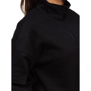 2025 nueva sudadera transpirable con forro de otoño e invierno para mujer de talla grande europea, venta al por mayor, moda urbana deportiva de lana personalizada - Product Image 3