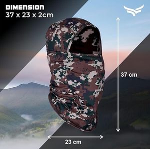 Masque Balaclava Unisexe VOLKTI Respirant Imperméable en Spandex et Polyester Couleur Unie pour Adulte – Idéal pour l'Extérieur - Product Image 3