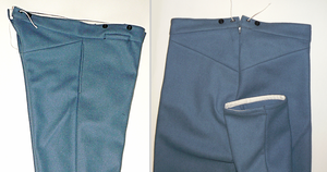 กางเกงสงครามกลางเมืองอเมริกัน กางเกงยูเนี่ยนคอนเฟเดอเรท กางเกงวินเทจ กางเกงสำหรับการแสดงบทบาทสมมติ กางเกงขนสัตว์ กางเกงระบายอากาศได้ดี - Product Image 2