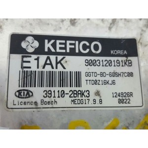 ECUs y Módulos de Computación Usados Forte 391102BAK3 - Product Image 3