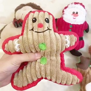 Kinghon Hot Sale Interactive Christmas Dog Chew Toy Modern Santa Elk <b>Plush</b> Xmas Gift Dog Toy - Product Image 3