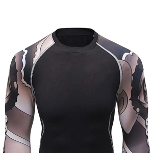 Chemise de compression MMA pour homme à manches longues, personnalisée, imprimée par sublimation, séchage rapide, polyester - Product Image 3