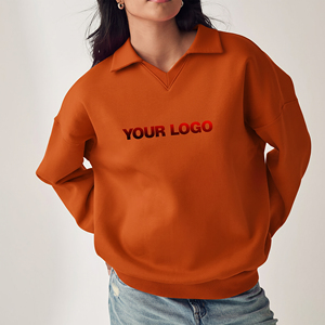 เสื้อฮู้ดคอวีทรงหนา รุ่นใหม่ปี 2026 สำหรับผู้หญิง พิมพ์ลายปักโลโก้ด้านหน้า สไตล์สตรีทแวร์ ล้างสีแบบแอซิด เหมาะสำหรับฤดูหนาว - Product Image 1