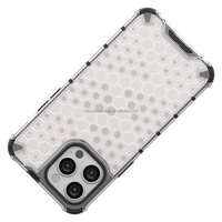 Nid d'abeille 10 maison argent autocollant haute Transparent antichoc coque de téléphone clair protecteur Airbag marque couverture arrière pour iPhone X