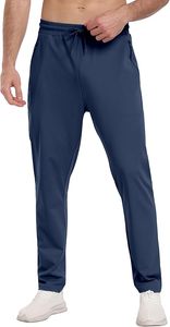 Fashionwear Men's Mid Waist Eco-Friendly Waterproof Fleece <b>Jogger</b> Pants with <b>Zip</b> <b>Pocket</b> Casual Sweatpants - Product Image 2