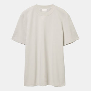 T-shirts pour hommes vierges, blancs, d'été, épais, de qualité supérieure, 60 % coton 40 % polyester recyclé, coupe oversize, avec logo personnalisé, vente en gros - Product Image 6