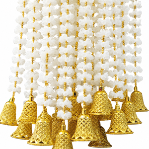 Nueva Llegada 2026 Guirnalda de Campanas de Flores de Rosa Mogra Duradera Hecha a Mano de Plástico Artificial para Eventos, Fiestas, Telones de Fondo, Templos Festivos y Bodas - Product Image 4