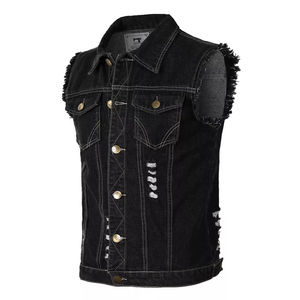 เสื้อกั๊กยีนส์ผู้ชายระบายอากาศได้ดี รุ่นใหม่ล่าสุด คุณภาพสูง 100% ราคาคุ้มค่า ดีไซน์ใหม่ล่าสุดจาก Haus Industries - Product Image 2