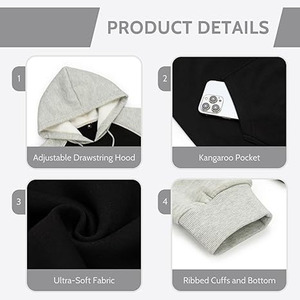 Hoodie court personnalisé de haute qualité, en coton épais, coupe oversize, délavé à l'acide, avec fermeture éclair et impression sérigraphiée, envoyé par Dress Sports - Product Image 6