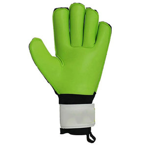 Gants de gardien de but de football, doigts entiers, cuir PU noir, fermeture auto-agrippante, unisexe, respirant, antidérapant - Product Image 2