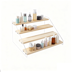 Espositore in legno per carte collezionabili, scaffale rialzato per ritiro self-service, per porta carte magnetiche e carte graduate, standee in acrilico per anime e giochi - Product Image 5