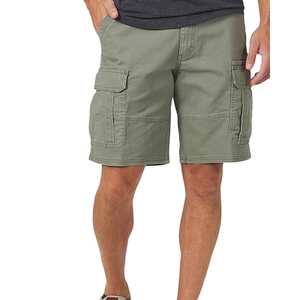 กางเกงขาสั้นคาร์โก้คลาสสิกสำหรับผู้ชายพร้อมกระเป๋าหลายช่อง สวมใส่สบายสำหรับทำงานและกิจกรรมกลางแจ้ง - Product Image 1