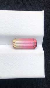 Tourmaline naturelle bicolore facettée, pierre précieuse en vrac, clarté impeccable pour la fabrication de bijoux, bagues, pendentifs, boucles d'oreilles, perles en vrac - Product Image 2