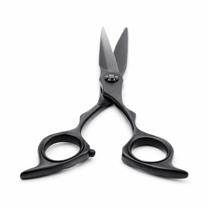 Juego de Tijeras Premium Double Threat en Negro Mate, Acero Inoxidable de Alta Calidad para Corte de Precisión y Uso Profesional - Product Image 3