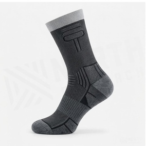 Crew <b>Socks</b> Geometric Pattern Blue Breathable <b>Running</b> <b>Socks</b> for Adults Spring Season - Product Image 3