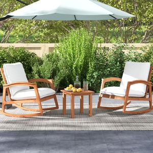 Patio Furniture Hardwood <b>Square</b> <b>Side</b> <b>Table</b> with Slatted Tabletop - Product Image 5