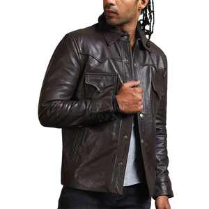 Chaqueta de Cuero Premium Estilo Clásico con Forro Interior Cómodo para Uso Diario, Chaqueta de Invierno para Camioneros - Product Image 5