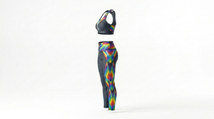 Nouvelle Collection : Ensembles de Yoga Femme Taille Mi-Haute Réversibles Respirants Légers Unis Grandes Tailles – Leggings et Soutien-Gorge 2 Pièces de Haute Qualité - Product Image 4