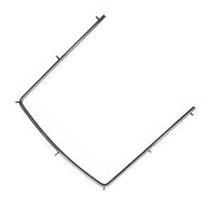 Marco para Dique de Goma Pequeño 4x4 Pulgadas, Soporte para Láminas, Instrumento Dental de Ortodoncia, Acero Inoxidable Alemán, Reutilizable, Autoclavable - Product Image 5