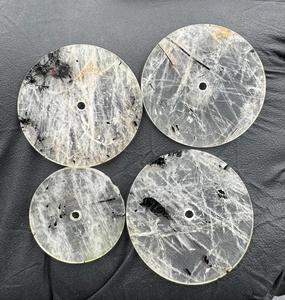 Natural Black rutile White Watch Dial 24.5 mm 0.8 mm Thickness Polished Watch <b>Face</b> Rajasthan - Product Image 1