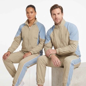 Custom Nylon Sweat Suit <b>Zip</b> <b>up</b> <b>Jacket</b> Pants Set Casual Lightweight Windbreaker Nylon Unisex Windbreaker <b>Jacket</b> Tracksuit - Product Image 4