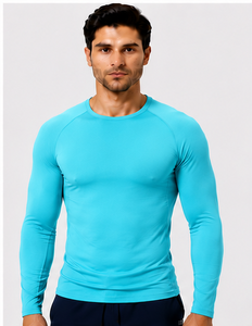 Sous-vêtement médical unisexe haut de gamme à manches longues, uniforme de travail respirant et à séchage rapide pour infirmiers, coupe ajustée, pour hôpital - Product Image 1