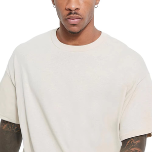 Camiseta de Poliéster Personalizada al por Mayor, Camiseta Blanca para Hombre, Marca Propia, Peso Pesado, 100% Algodón Orgánico Supima Pima, Unisex, Calidad Premium, Color Negro - Product Image 2