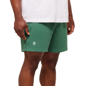 Pantalones Cortos Deportivos de Malla Transpirable para Hombre, 5 Pulgadas, para Gimnasio, Entrenamiento, Color Verde - Product Image 3