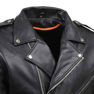 Men's Stylish Stand Collar <b>Leather</b> Jacket Front Logo High Quality PU Fabric Customizable Design High Street Fashion Eco-Friendly - Product Image 5
