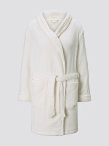 Peignoir en polaire de luxe personnalisé ODM, longueur genou, avec option de logo frontal, pour femmes, hommes, unisexe, design élégant, fermeture à cordon - Product Image 3