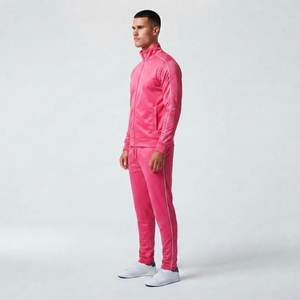 Traje Deportivo Cortavientos Ligero Personalizado para Hombre, Chaqueta Tejida de Dos Piezas y Pantalones Deportivos - Product Image 2