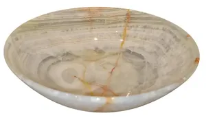 Centro de mesa de ónix artesanal de lujo, accesorio de piedra de mármol de alta gama hecho a mano, piedra pulida contemporánea, precio de mayoreo. - Product Image 5