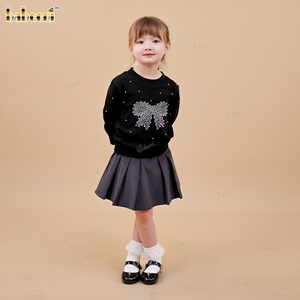 Robe mi-longue sans manches en coton 100% à fleurs brodées à la main DR4514 pour filles, vente en gros ODM par Babeeni - Product Image 5