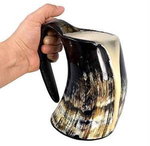 Mug à boire en corne de buffle sculpté à la main, 100% qualité supérieure, écologique, grande capacité, design viking, idéal pour un cadeau, prix bas - Product Image 6