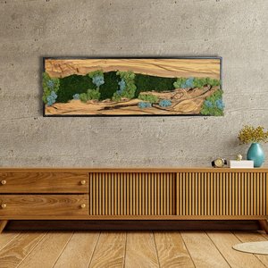 Muro de Musgo Artificial Horizontal, Panel de Plantas de Plástico, Pared de Musgo Personalizada para Decoración, Arte de Musgo Artificial - Product Image 6