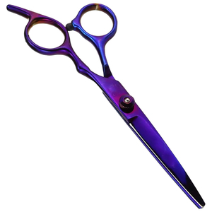Tijeras de Peluquería Profesionales de Acero Inoxidable de 6'' con Hoja Afilada, Color Morado, Herramienta para Cortar Cabello, Bajo MOQ, Duraderas para Uso Profesional - Product Image 5