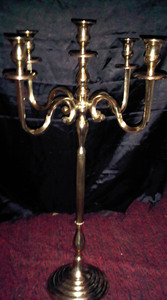 Silver-Finished <b>Crystal</b> <b>Ball</b> Candelabra Candle Holder for Wedding Parties-Handmade Metal <b>Crystal</b> Model 4580A Uttar Pradesh - Product Image 6