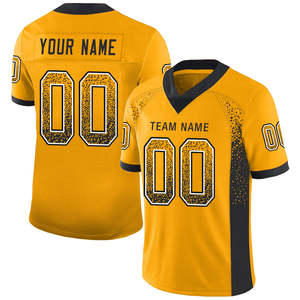 Maillot de football américain personnalisé par sublimation 100 % polyester, uniforme d'équipe décontracté personnalisé, vêtements de joueur imprimés OEM - Product Image 1